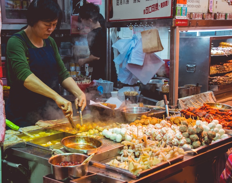 Bustling street food scene in Brooklyn's Sunset Park